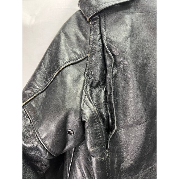 Vintage 70’s Cycle Champ Harley Davidson AMF Leather Jacket, Size 38R - Picture 13 of 14